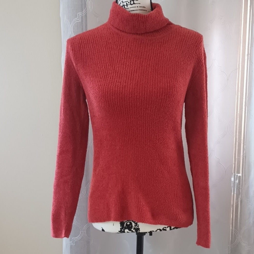 Talbots Burnt Orange Turtleneck Sweater